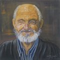 Lachender alter Mann