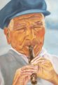 Alter Mann mit Flöte